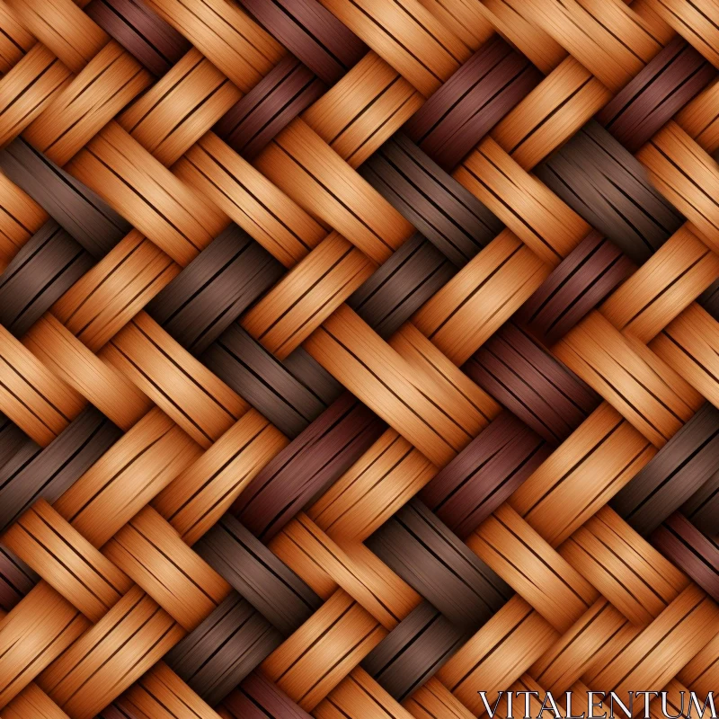 AI ART Detailed Woven Basket Texture for Versatile Backgrounds