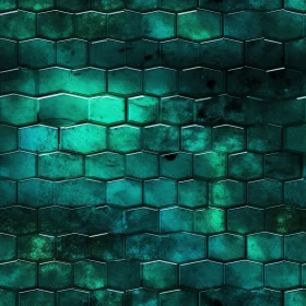 Green Hexagonal Tiles Texture for Architecture & Design
