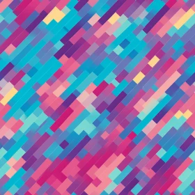 Vibrant Multicolored Diagonal Stripes Pattern - Seamless Design