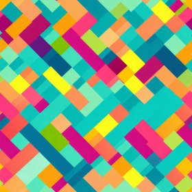 Bright Geometric Pattern with Rhombuses and Stripes