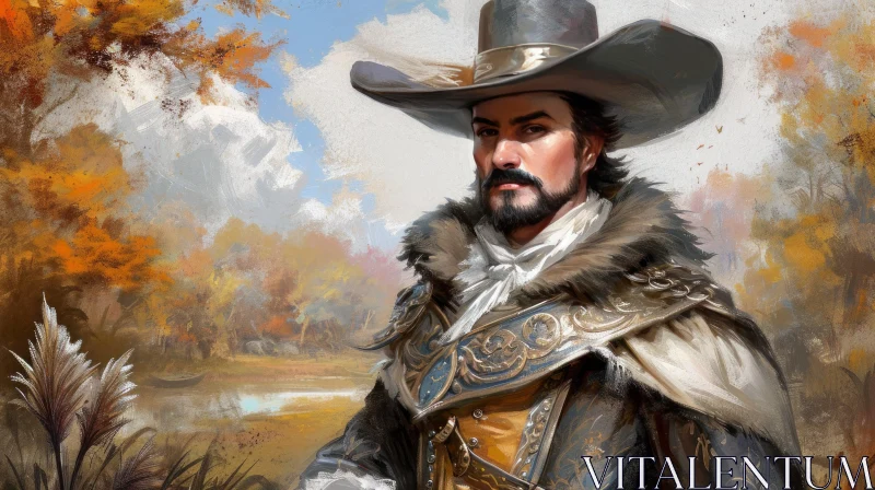AI ART Captivating Portrait of a Historical Costume | Musketeer Inspiration