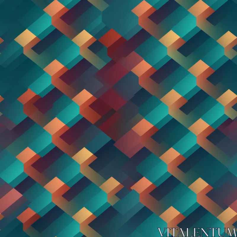 Subtle Geometric Hexagon Pattern on Dark Blue Background AI Image