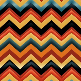 Warm Colored Chevron Pattern - Seamless Design