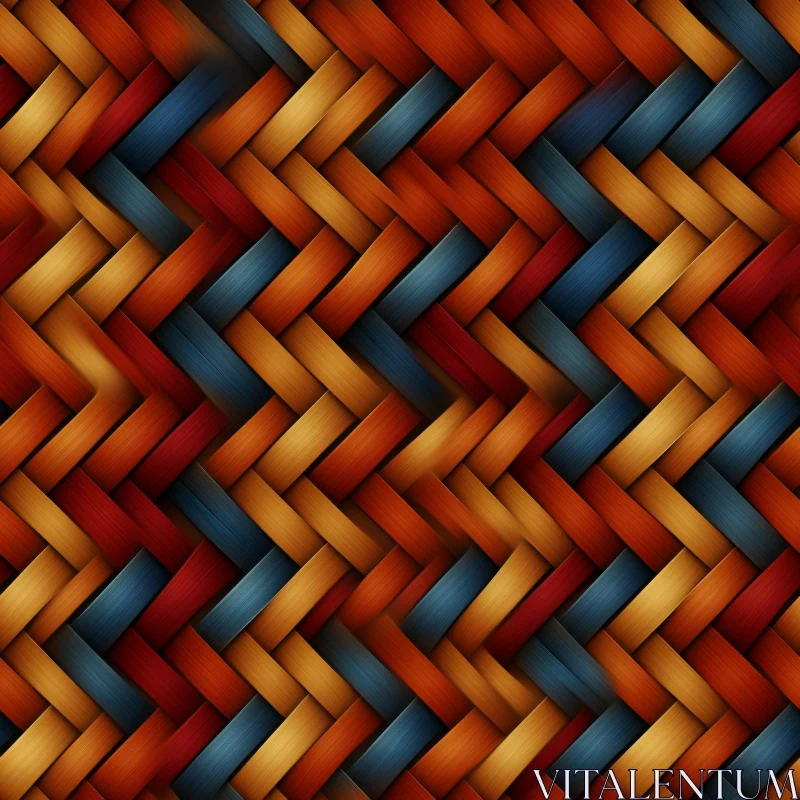 Wicker Basket Pattern - Seamless Texture Design AI Image