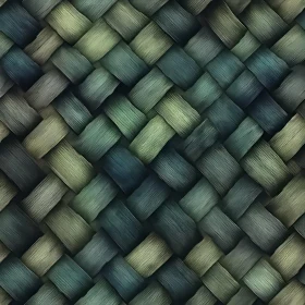 Dark Blue and Green Woven Texture Basketweave Pattern