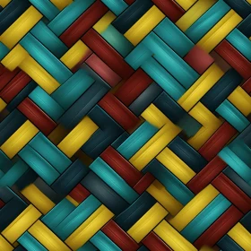 Interwoven Wicker Basket Pattern