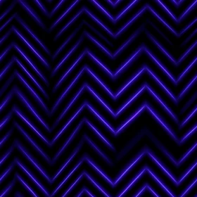 Blue and Purple Neon Chevron Pattern on Black Background