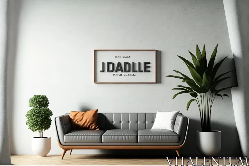 Captivating Poster Design with Realistic Interiors and Urban Signage AI Image
