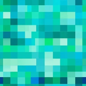 Blue and Green Pixelated Mosaic Texture