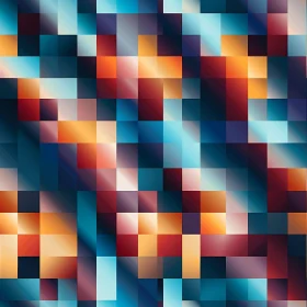 Gradient Pixel Pattern - Seamless Vector Illustration