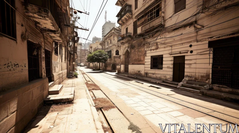 AI ART Captivating Street in an Old City - Architectural Marvel