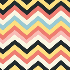 Retro 70s Chevrons Seamless Vector Pattern