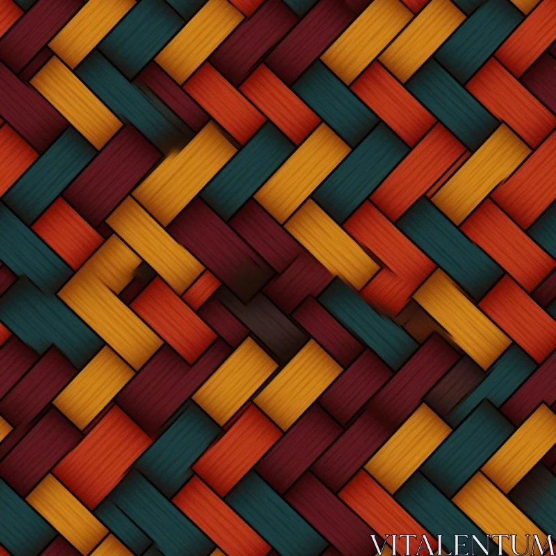 Basket Weave Pattern | Seamless Texture Design AI Image