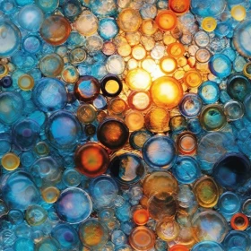 Glass Bubbles Abstract Background