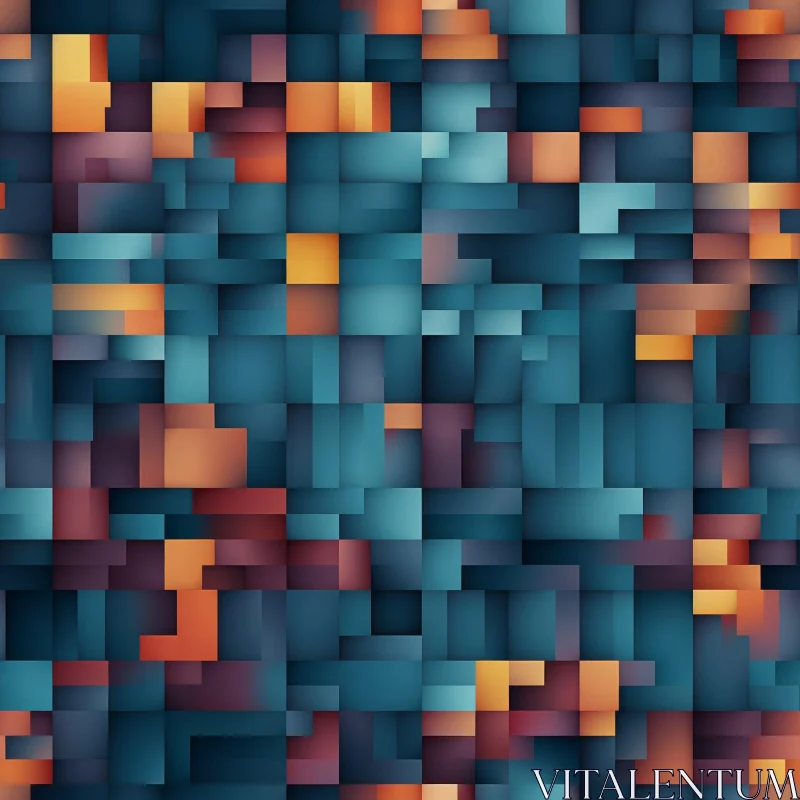 Intricate Mosaic Pattern for Backgrounds and Textures AI Image