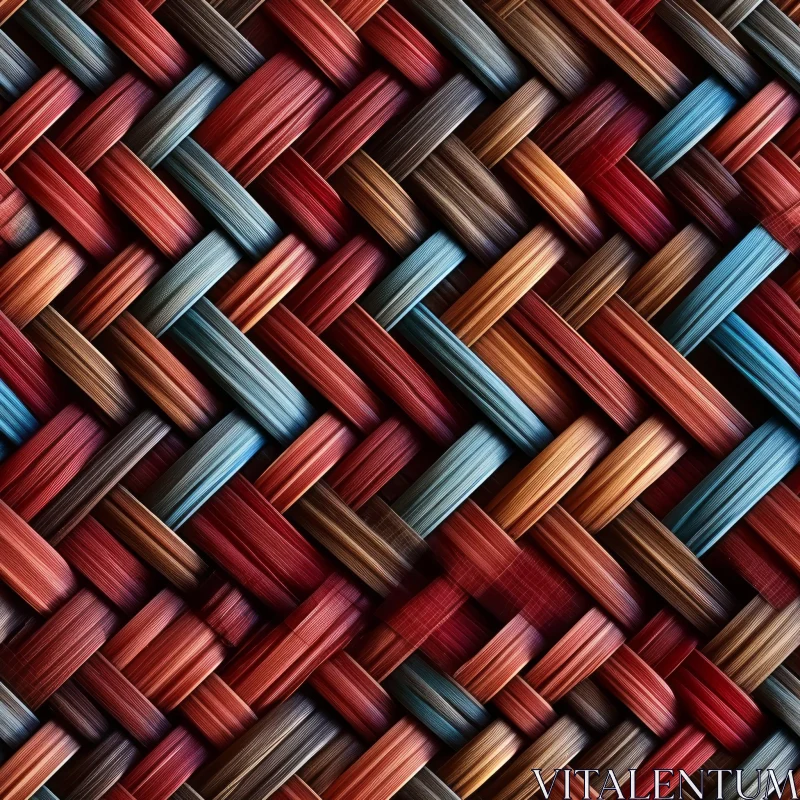 AI ART Wicker Basket Texture - Seamless Fiber Pattern