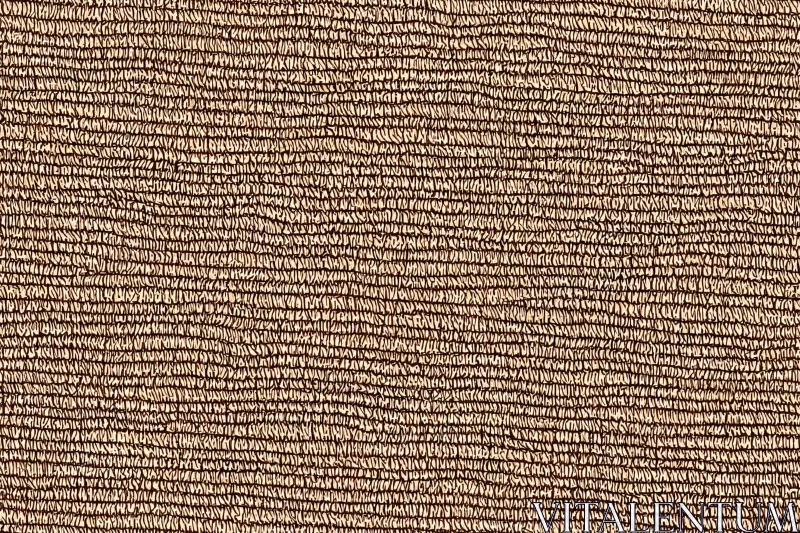 Beige and Brown Fabric with Distorted Forms - Textured Art AI Image