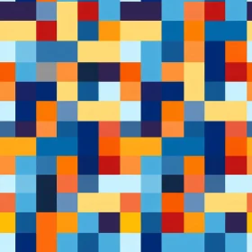 Colorful Pixelated Geometric Pattern for Background or Texture