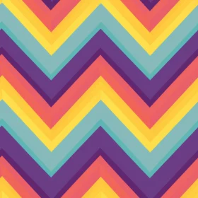 Colorful Zigzag Seamless Pattern for Fabric and Wallpaper