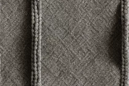 Gray Wool Cable Blanket from Ivy League: Finely Rendered Textures