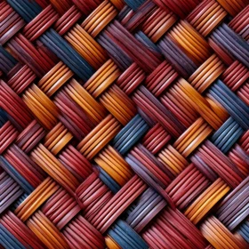Rustic Wicker Basket Texture - Seamless Design Element