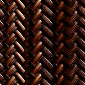 Dark Brown Wicker Basket Texture for Backgrounds and Web Graphics