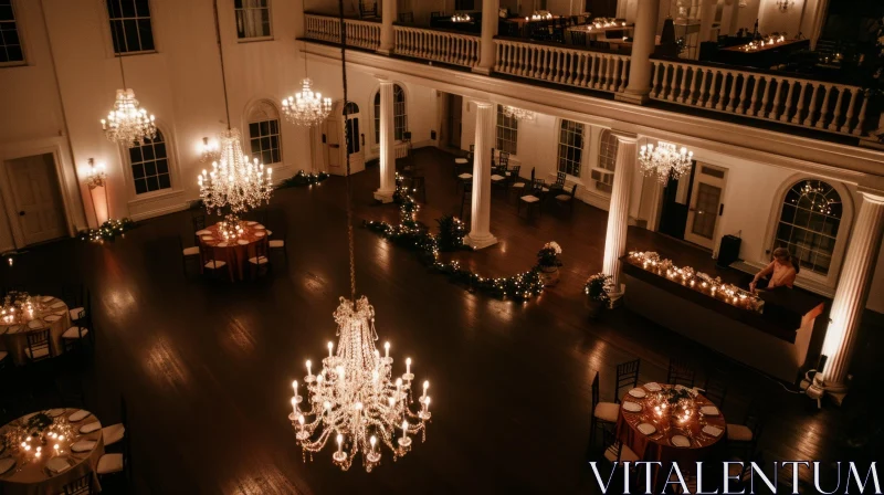 Elegant Ballroom for Weddings and Special Events AI Image
