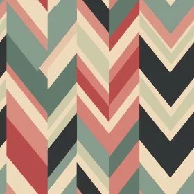Retro Geometric Chevrons Wallpaper Pattern