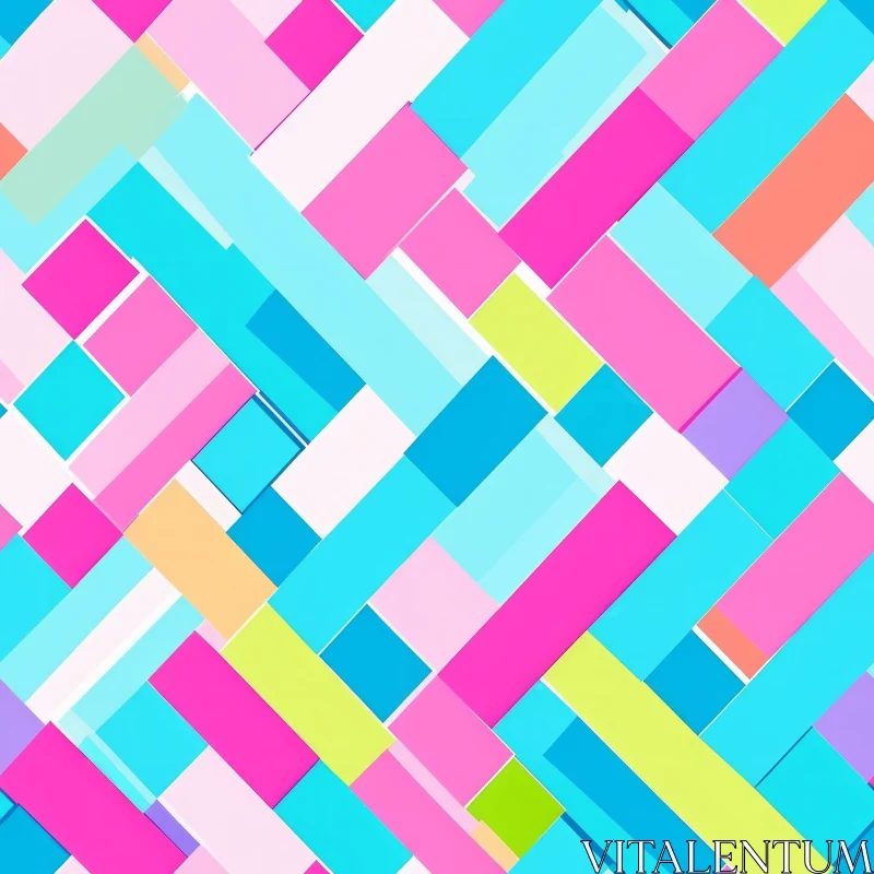 AI ART Colorful Abstract Rectangles Background