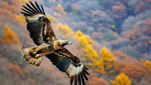 Majestic Golden Eagle in Flight - Stunning Nature Photography
