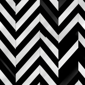 Monochrome Geometric Pattern - 3D Herringbone Design