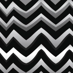Geometric Black and White Chevron Pattern