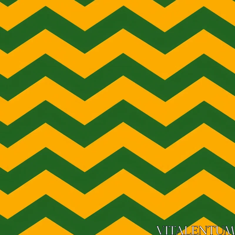 Green and Yellow Chevron Vector Pattern AI Image