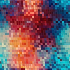 Colorful Geometric Mosaic Background