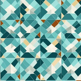 Moroccan-Inspired Teal and Blue Geometric Pattern