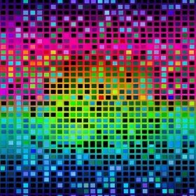 Colorful Mosaic Pattern - Grid Texture Design