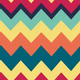Colorful Zigzag Retro Pattern Design