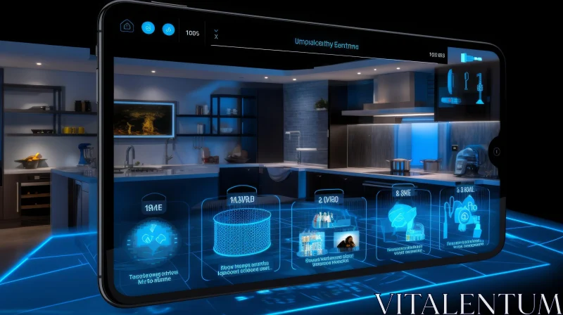 Smart Home User Interface - Innovative Technology Design AI Image