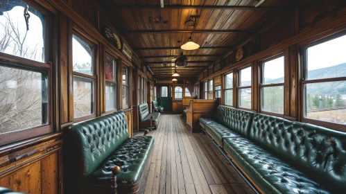 Captivating Vintage Train Car Interior: A Journey into Nostalgia