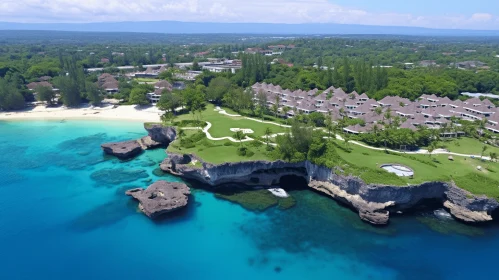 Island Retreat Resort and Spa in Indonesia - Aerial View