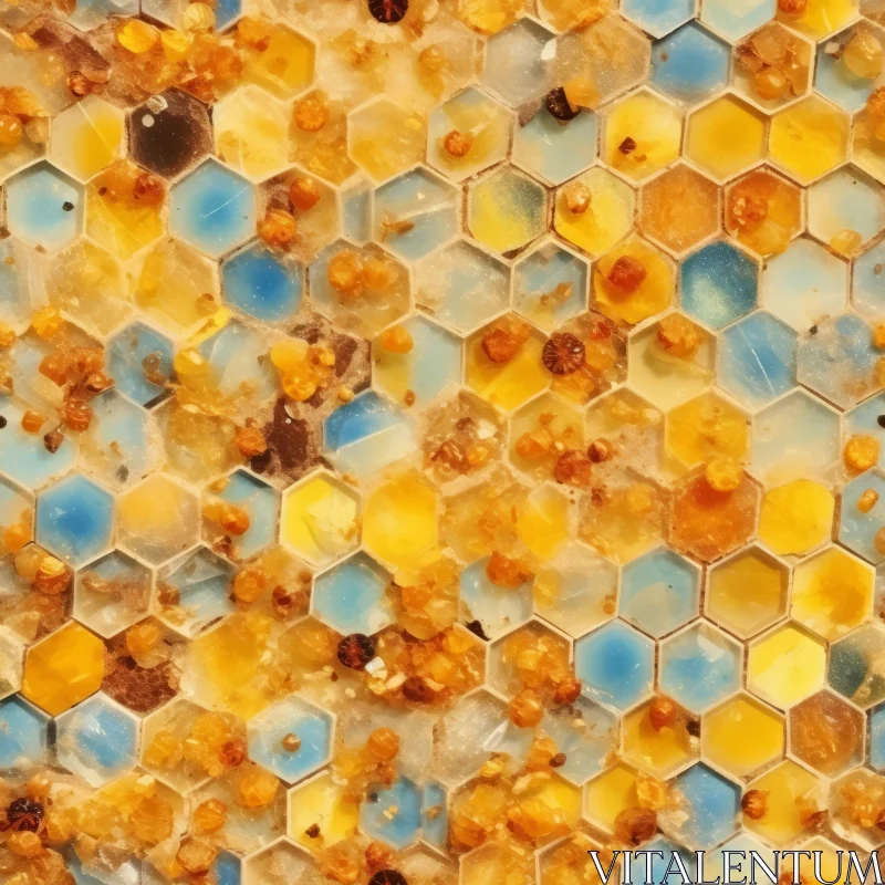 AI ART Organic Honeycomb Texture for Creative Projects