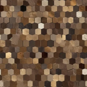 Brown Wood Hexagon Texture for Backgrounds and Prints