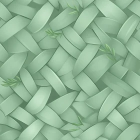 Green Wicker Basket Texture Pattern