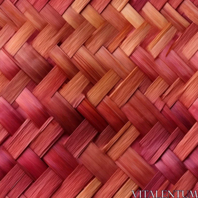 Red and Orange Woven Texture Seamless Pattern AI Image