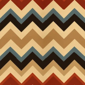 Retro Zigzag Pattern on Beige Background