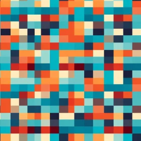Pixelated Pattern - Computer Graphics Art
