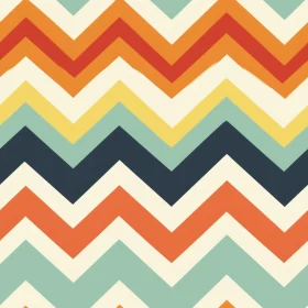 Retro Chevrons Seamless Pattern - Nostalgic 1970s Design