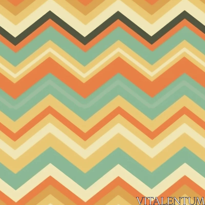 Retro 70s Chevrons Seamless Pattern AI Image