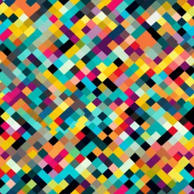 Colorful Pixel Pattern - Seamless Design for Backgrounds