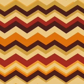 Retro 70s Zigzag Stripes Pattern - Seamless Vector Design